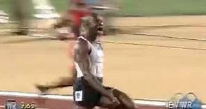 Donovan Bailey sprints to 100m world record in 1996