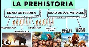 La prehistoria. edad de piedra. paleolítico. mesolitico y neolítico