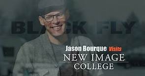 Jason Bourque talks about his journey as a filmmaker with New Image College students.