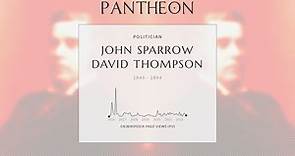 John Sparrow David Thompson Biography - Prime minister of Canada from 1892 to 1894