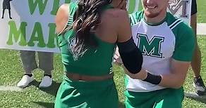 Cheerleaders engaged after epic sideline proposal | Humankind #Shorts
