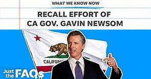 California governor Gavin Newsom facing recall, explained | Just the FAQs
