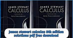 James stewart calculus 8th edition solutions pdf free download