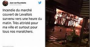 Levallois-Perret : un énorme incendie ravage le marché Henri-Barbusse.