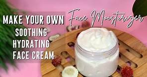 How to Make HYDRATING Face Cream at home | DIY MOISTURIZER FOR DRY SKIN