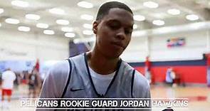 Jordan Hawkins Interview at Pelicans Training Camp