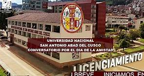 UNIVERSIDAD NACIONAL SAN ANTONIO ABAD DEL CUSCO - CONVERSATORIO POR EL DIA DE LA AMISTAD