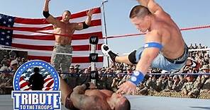 John Cena, Batista & Rey Mysterio vs. Randy Orton & Jeri-Show: Tribute to the Troops, Dec. 20, 2008