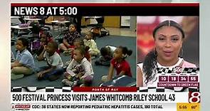 500 festival princess visits James Whitcomb Riley School 43