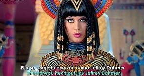 Katy Perry - Dark Horse ft. Juicy J / Lyrics + Español *She eats your heart out like Jeffrey Dahmer*