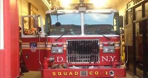 FDNY Squad 1 & TRV Inside Of Their Fire House In Brooklyn, New York City