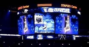Los Angeles Kings Intro with new LIVE 4HD Scoreboard System by Panasonic