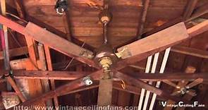 Unknown Made in Hong Kong 1970s Ceiling Fan With Ornate Features
