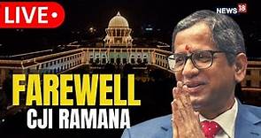 NV Ramana Live | NV Ramana Farewell | Ramana Retirement | NV Ramana Speech | CJI NV Ramana Today