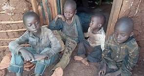 poor 4 kids survive days without food while living alone// African kenya