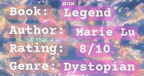 Book Review: Legend by Marie Lu