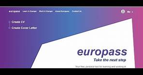CREATE A CV USING EUROPASS || STEP BY STEP GUIDE