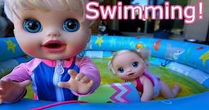 BABY ALIVE Audrey Swims With Layla! Baby Alive Videos