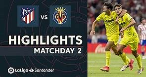 Resumen de Atlético de Madrid vs Villarreal CF (0-2)