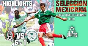 MÉXICO vs Arabia Saudita | Copa CONFEDERACIONES 1999 | Highlights