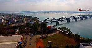 The loving Rajahmundry (Aerial video of rajahmundry East Godavari By |Vishnu M Shenoy|