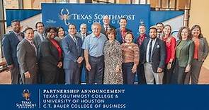 Partnership: Texas Southmost College and University of Houston CT Bauer College of Business