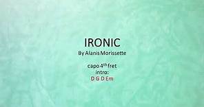 Ironic by Alanis Morissette - Easy acoustic chords and lyrics