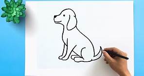 How to Draw a Dog Step by Step 🐕