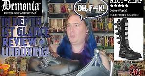 Demonia Boots Unboxing | Riot 21MP Review