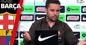 Rueda de prensa de Jonatan Giráldez tras la victoria del Barça Femení 6-1 ante el Granada