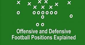 Offensive and Defensive Football Positions Explained