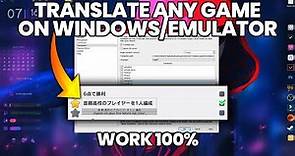 How to Automatically Translate Games Online! ScreenTranslator