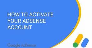 How to activate your AdSense account