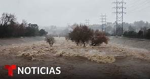 Autoridades de Los Ángeles informan de las inundaciones y daños por las lluvias históricas