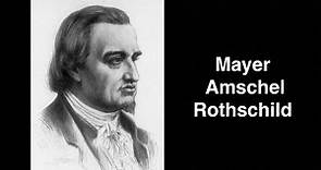Mayer Amschel Rothschild. German-Jewish banker | English