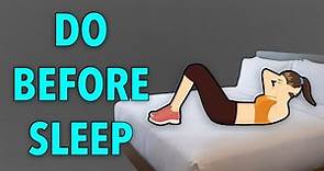 4 SIMPLE EXERCISES YOU CAN DO IN BED BEFORE SLEEP - EVENING WORKOUT