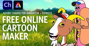 Free Online Cartoon Maker (Adobe Express Tutorial)