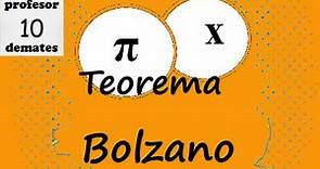 Teorema de Bolzano 00 explicación
