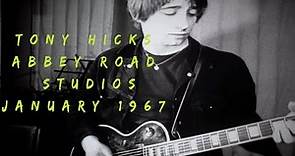 Tony Hicks during a recording session with The Hollies at Abbey Road Studios, 17th January 1967