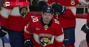 Vladimir Tarasenko scores his first goal as a Panther vs Flames (9 mar 2024)