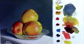Como pintar Manzanas con óleo