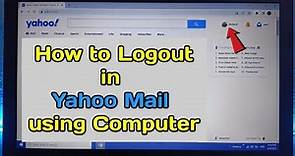 How to logout in Yahoo Mail using Computer