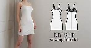 DIY SLIP DRESS - Stretch Knit Slip + PDF Sewing Pattern