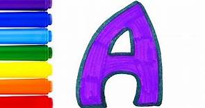 Dibuja y Colorea el Abecedario | Aprende Letras en Español | Dibujos ABC para Niños