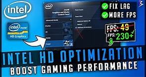 Intel HD Graphics Best Settings For Low End PC!
