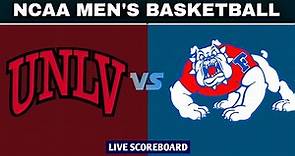 UNLV vs California State University Fresno | NCAA Men's Basketball Live Scoreboard