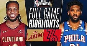 NBA 23-24 常規賽 克里夫蘭騎士 vs 費城76人 2023/11/22