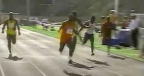Obadele Thompson 100m wins 9.69w at El Paso Texas 1996.
