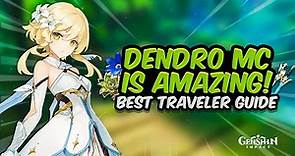 AMAZING DENDRO SUPPORT! Complete Dendro Traveler Guide - Best Build & Showcase | Genshin Impact