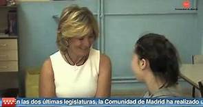 Esperanza Aguirre visita el centro de primera acogida Isabel Clara Eugenia